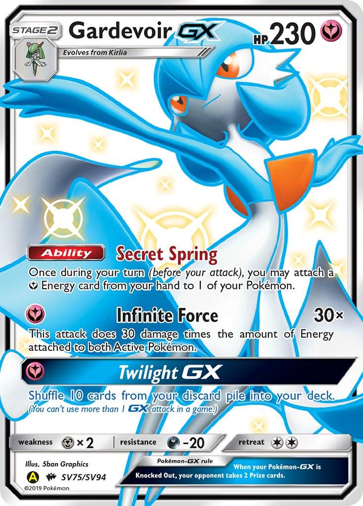 Hidden Fates Gardevoir GX Pokémon card